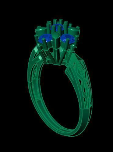 ruby ring 3D print model_8