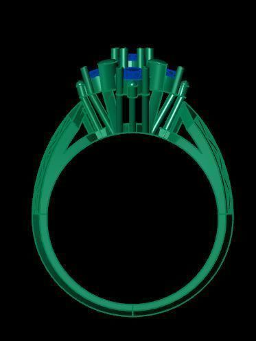 ruby ring 3D print model_11