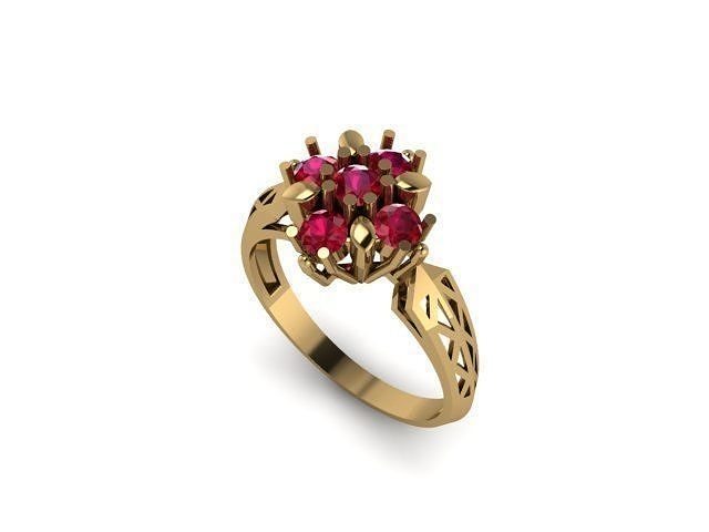 ruby ring 3D print model
