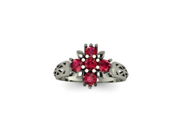 ruby ring 3D print model_3