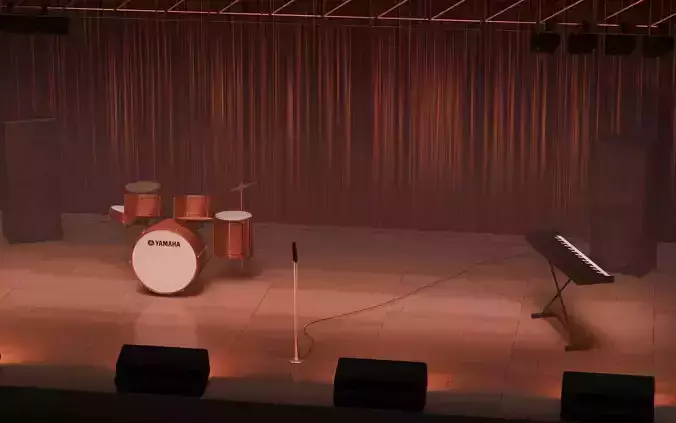 interior concert stage