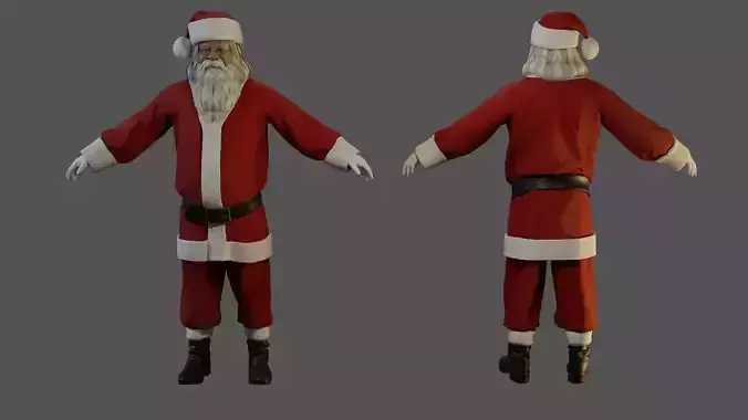 Santa Claus Male ACC 5160 T Pose