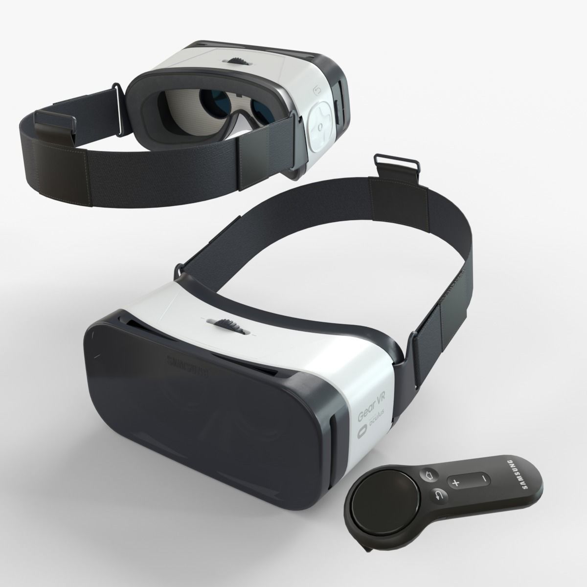 Samsung Gear VR  with Controller 3D model_10