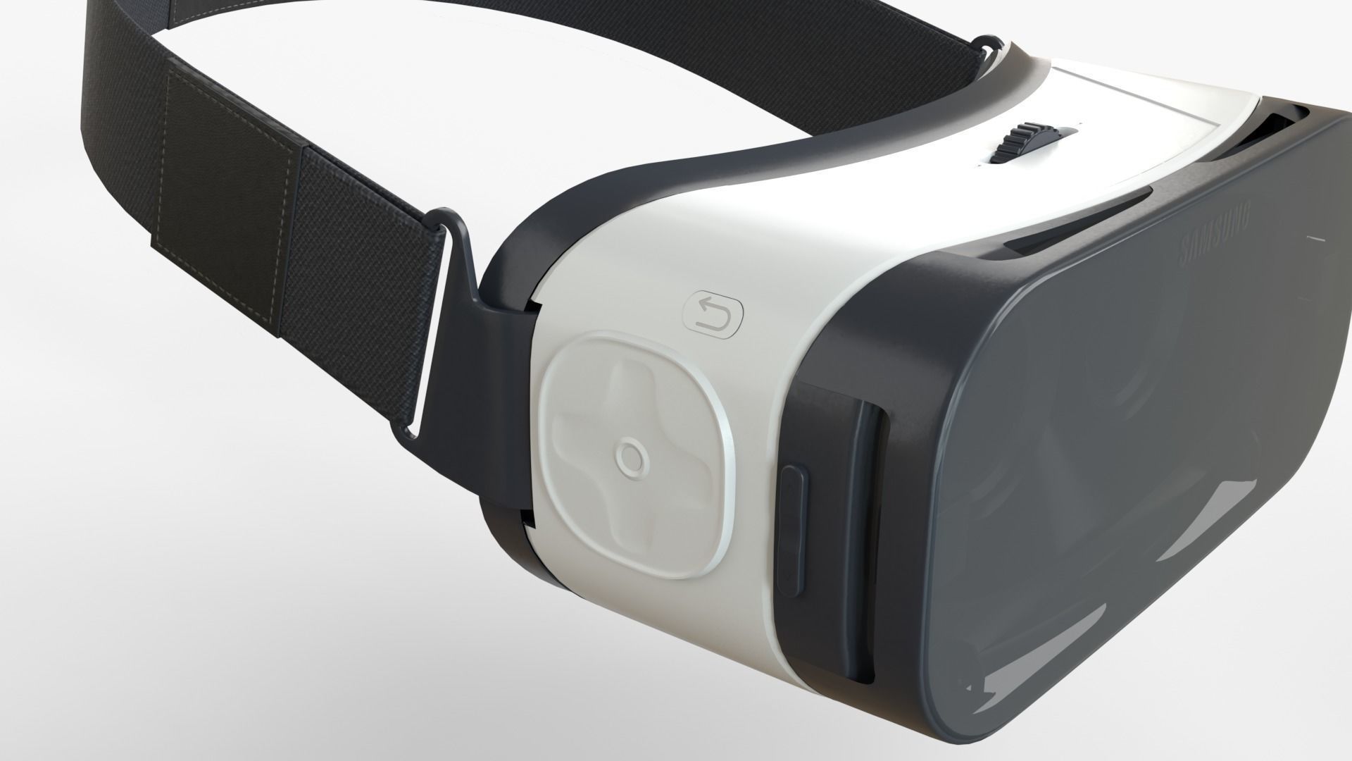 Samsung Gear VR  with Controller 3D model_4