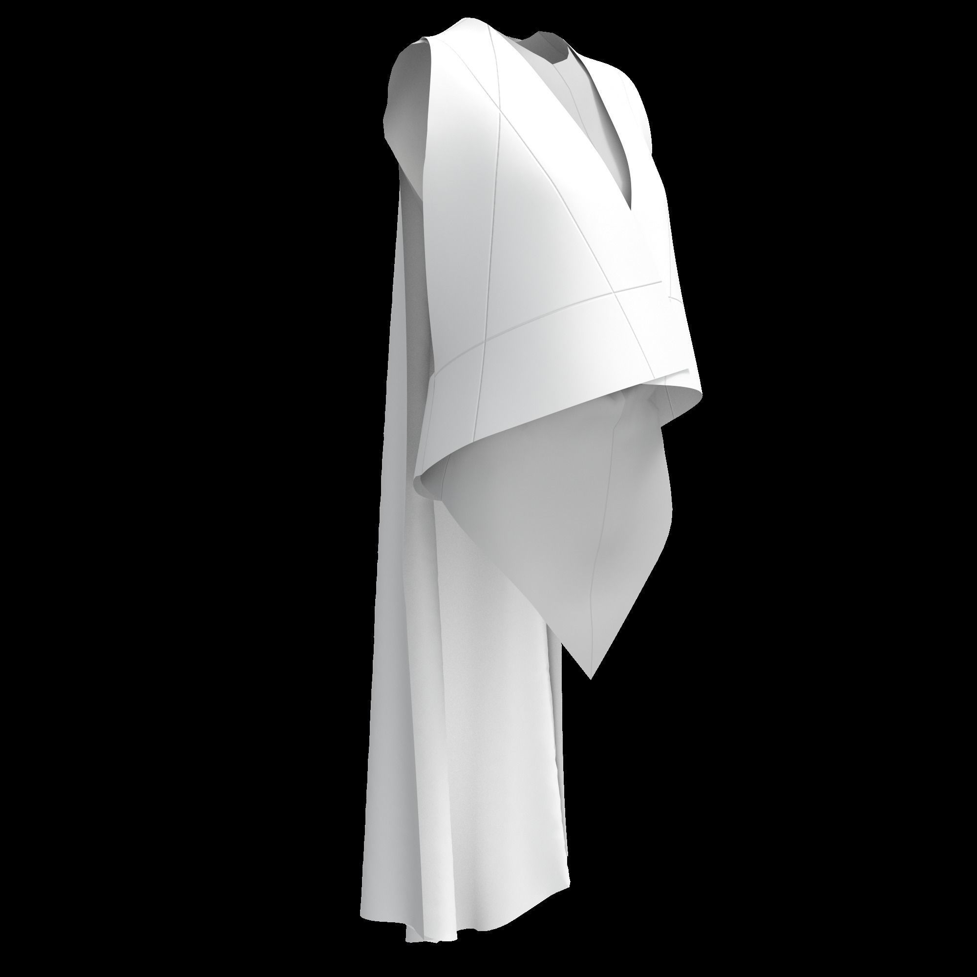 33 CAPE 3D MODELS Low-poly 3D model_6