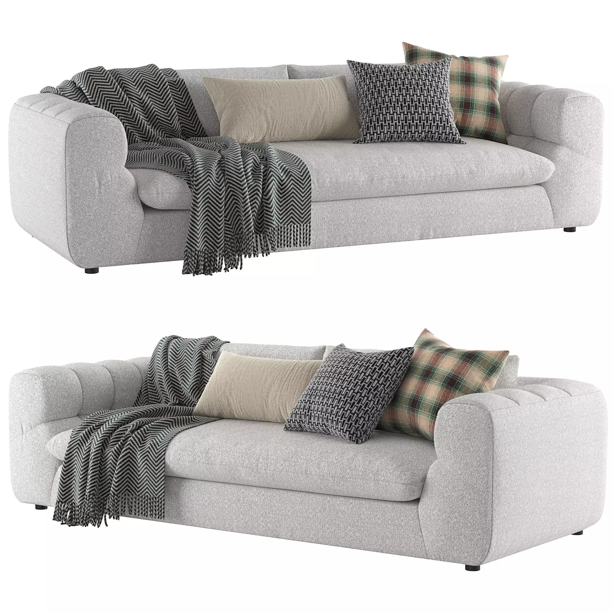 Cambria Boucle Sofa 3D model
