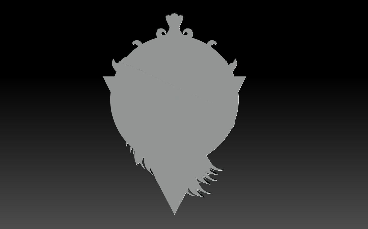 EAGLE PENDANT 3D print model_3