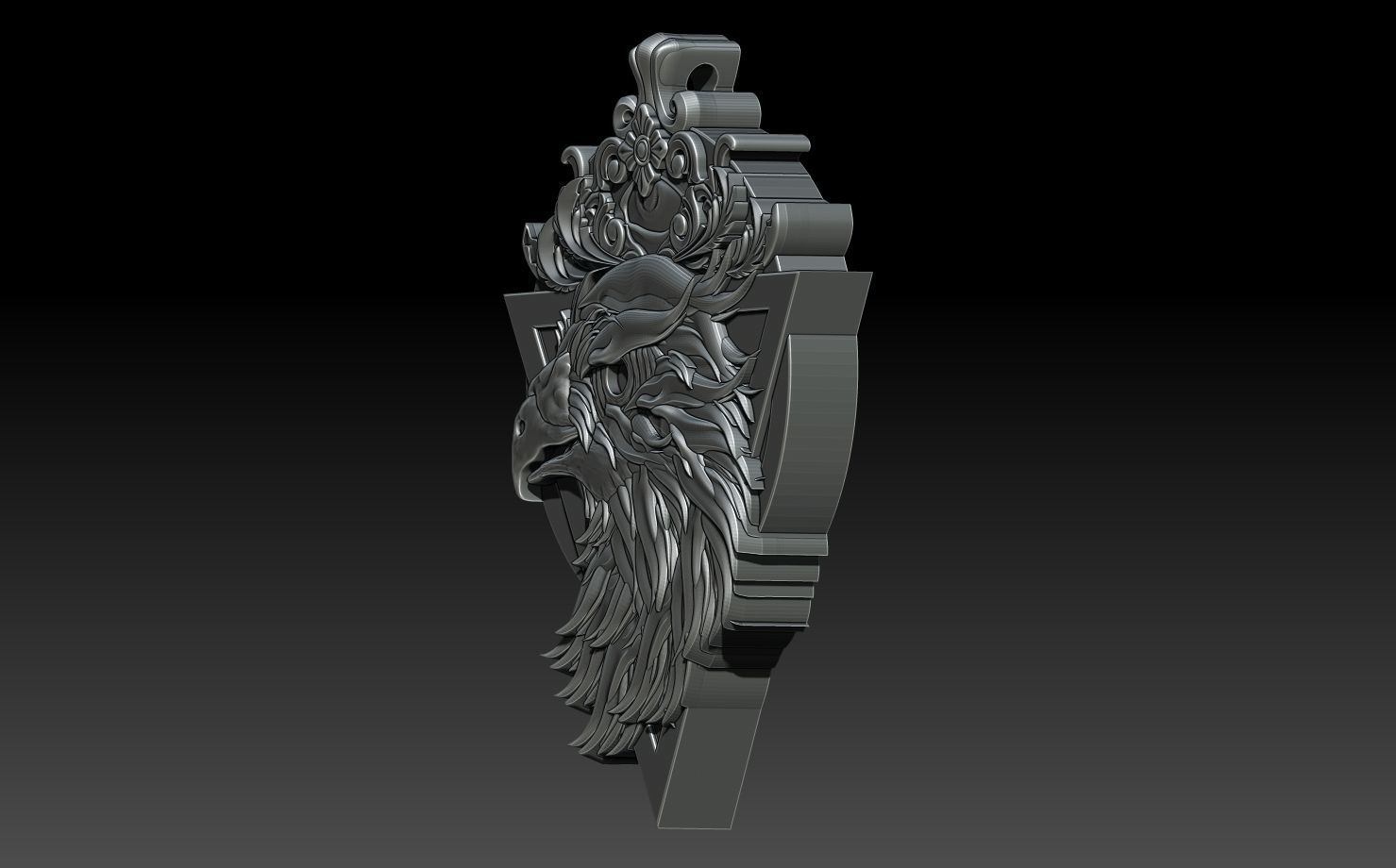 EAGLE PENDANT 3D print model_1