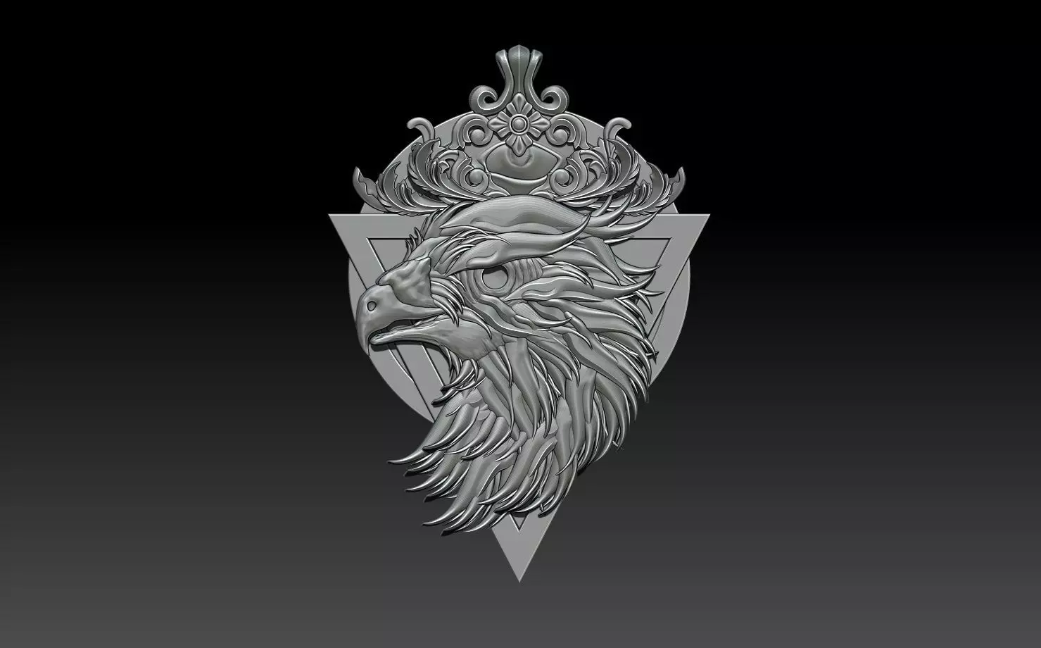 EAGLE PENDANT 3D print model_0