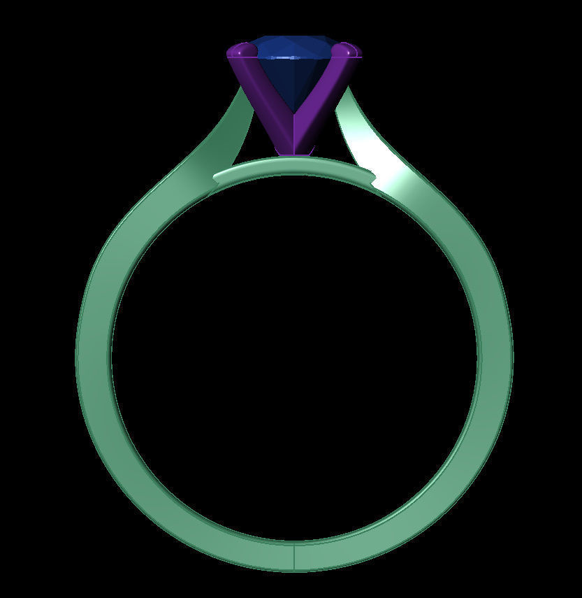 Round 0-75-CT Flat Profile Round Shank Width 2-9mm 3D print model_6