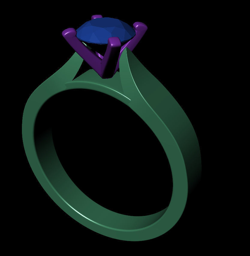 Round 0-75-CT Flat Profile Round Shank Width 2-9mm 3D print model_7