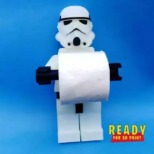 Stormtrooper helmet toilet paper holder 3D print model