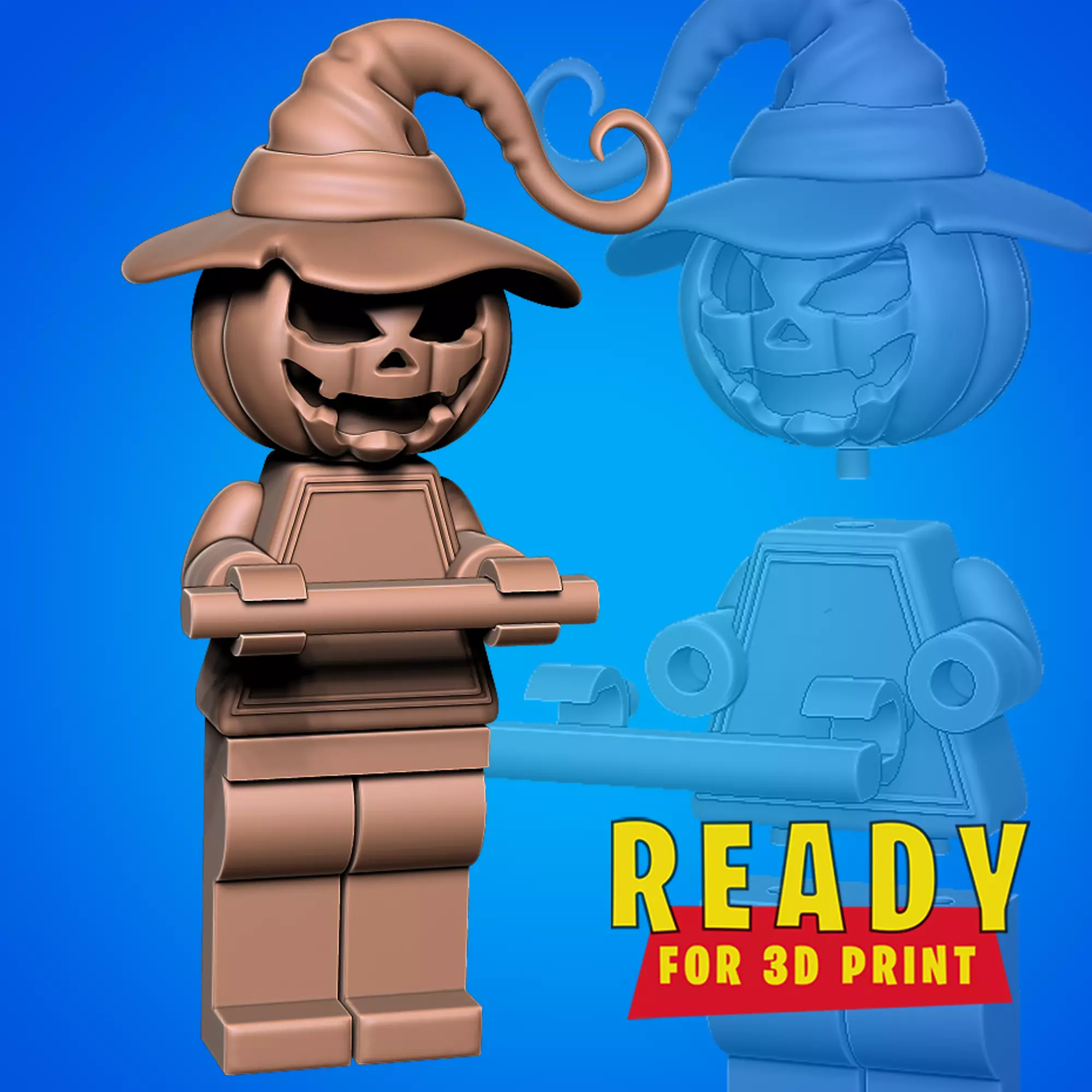 Halloween toilet paper holder 3D print model