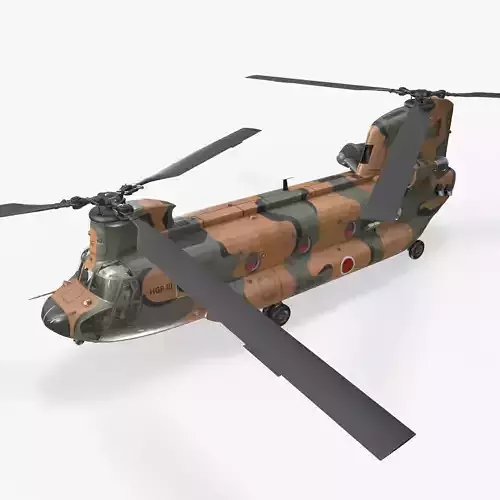 CH-47J Chinook JGSDF Complex Animation