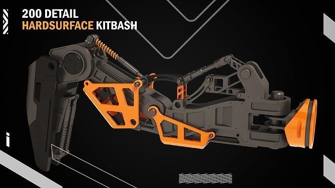 200 Detail Hard Surface Kitbash vol8 3D model