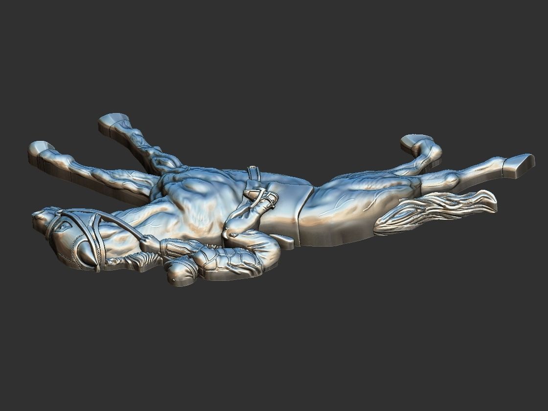 Race Horse With Jockey 3D print model_3