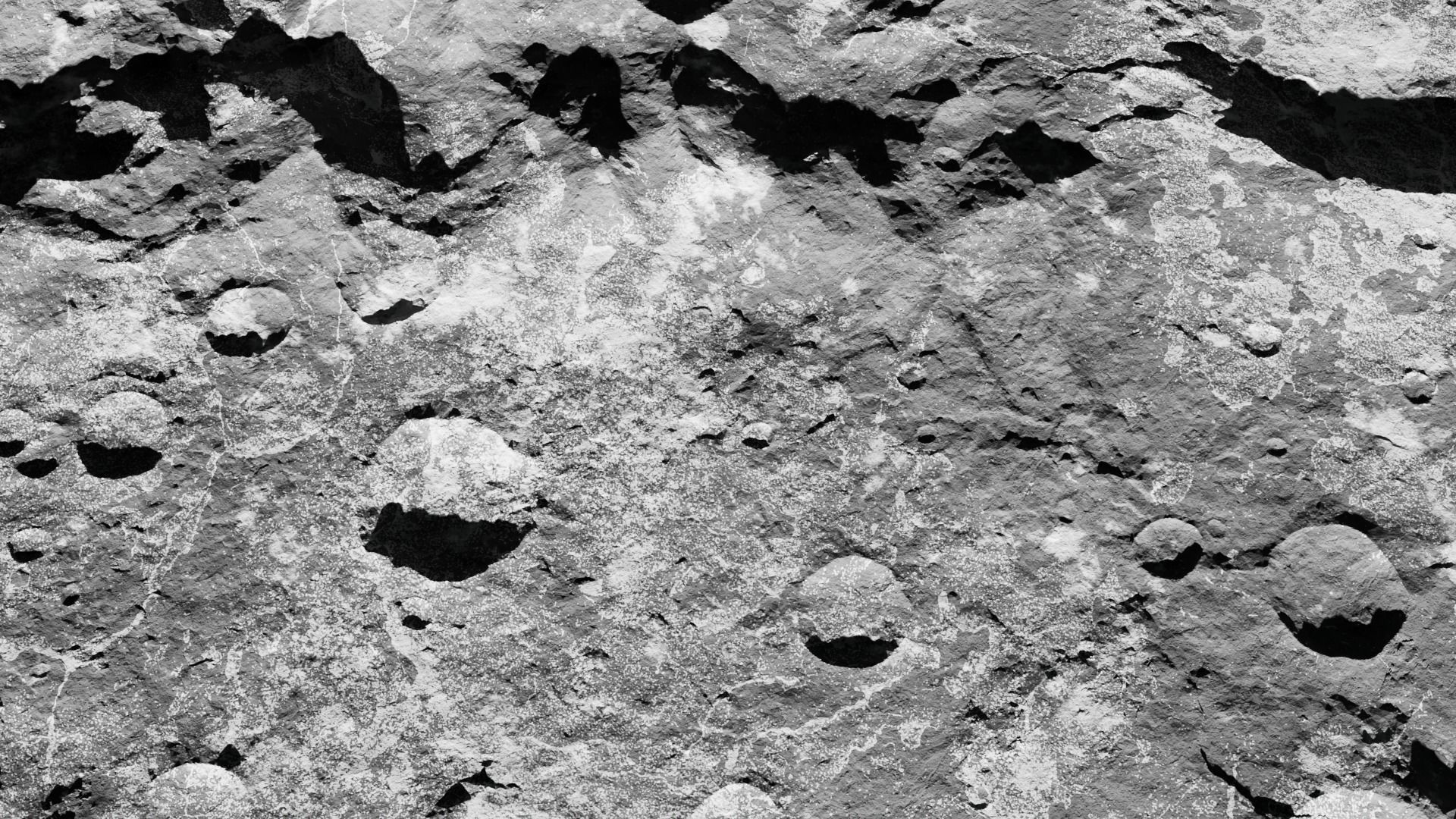 Moon Crater 3 with 8K Textures 3D model_11