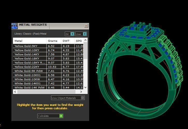 man ring for daimonds 3D print model_17
