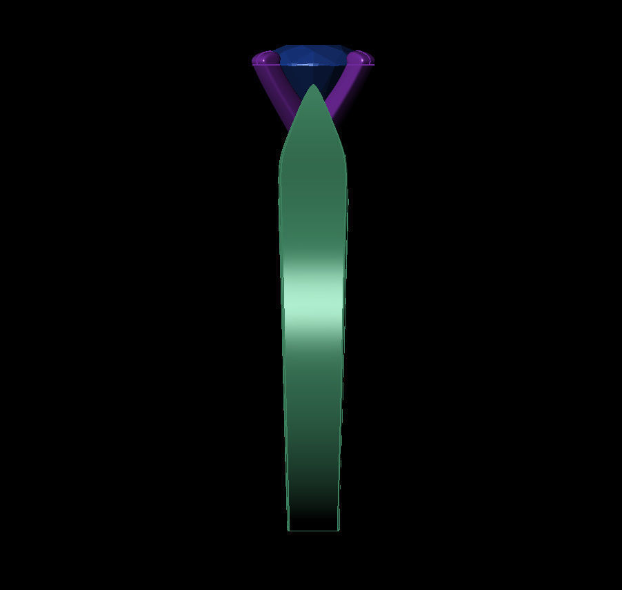 Round 0-75-CT Flat Profile Round Shank Width 2-60mm 3D print model_5