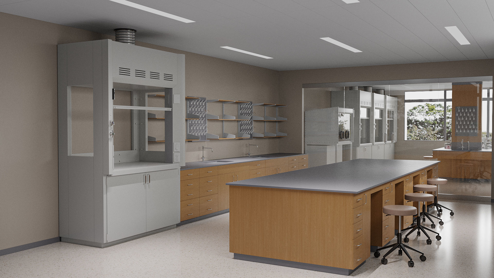 Laboratory University 3D model_8