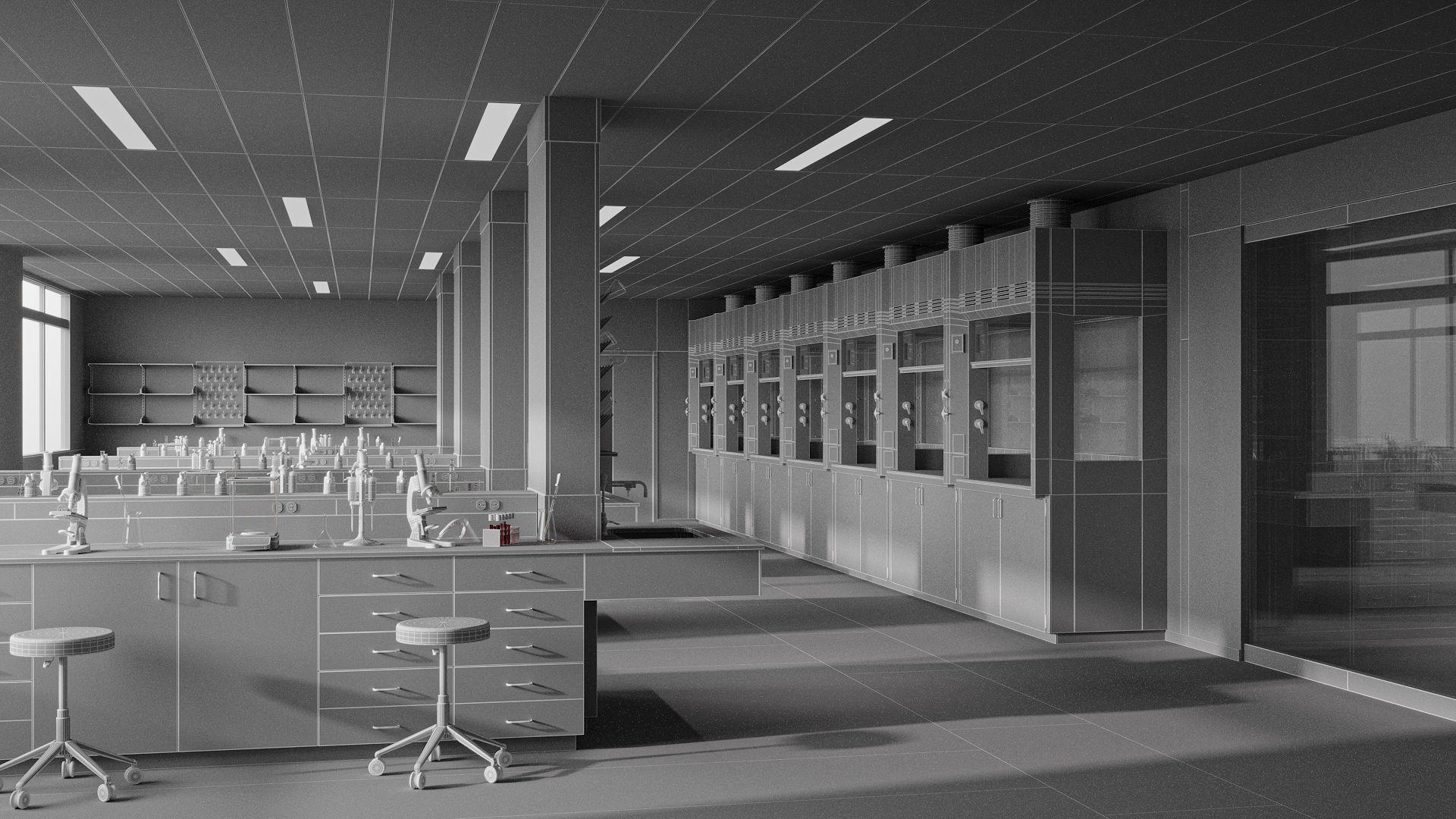 Laboratory University 3D model_10