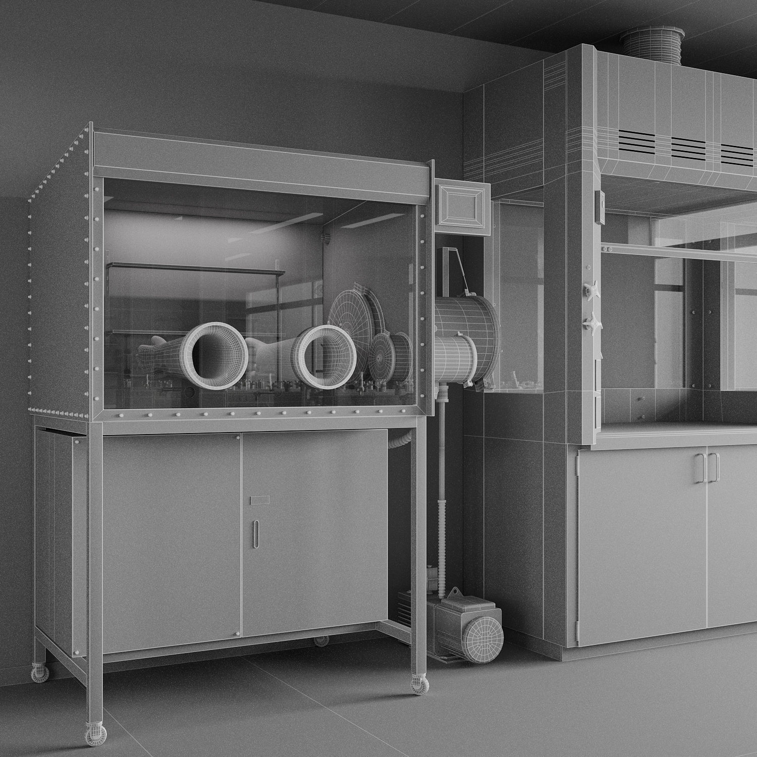 Laboratory University 3D model_12