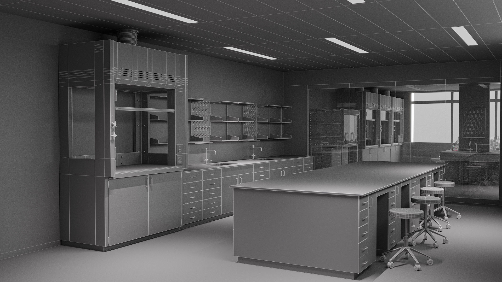 Laboratory University 3D model_11