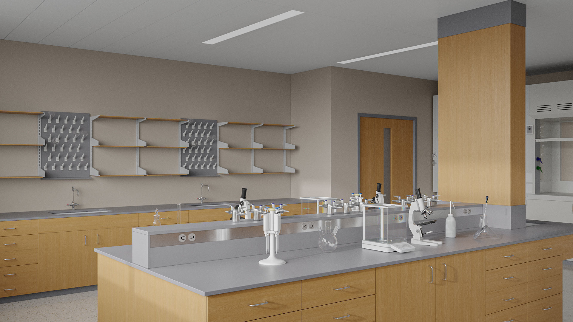 Laboratory University 3D model_7