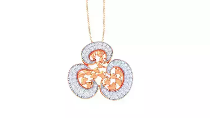 Heart High Jewelry Pendant Earrings Set 3dm stl obj mtl gltf glb