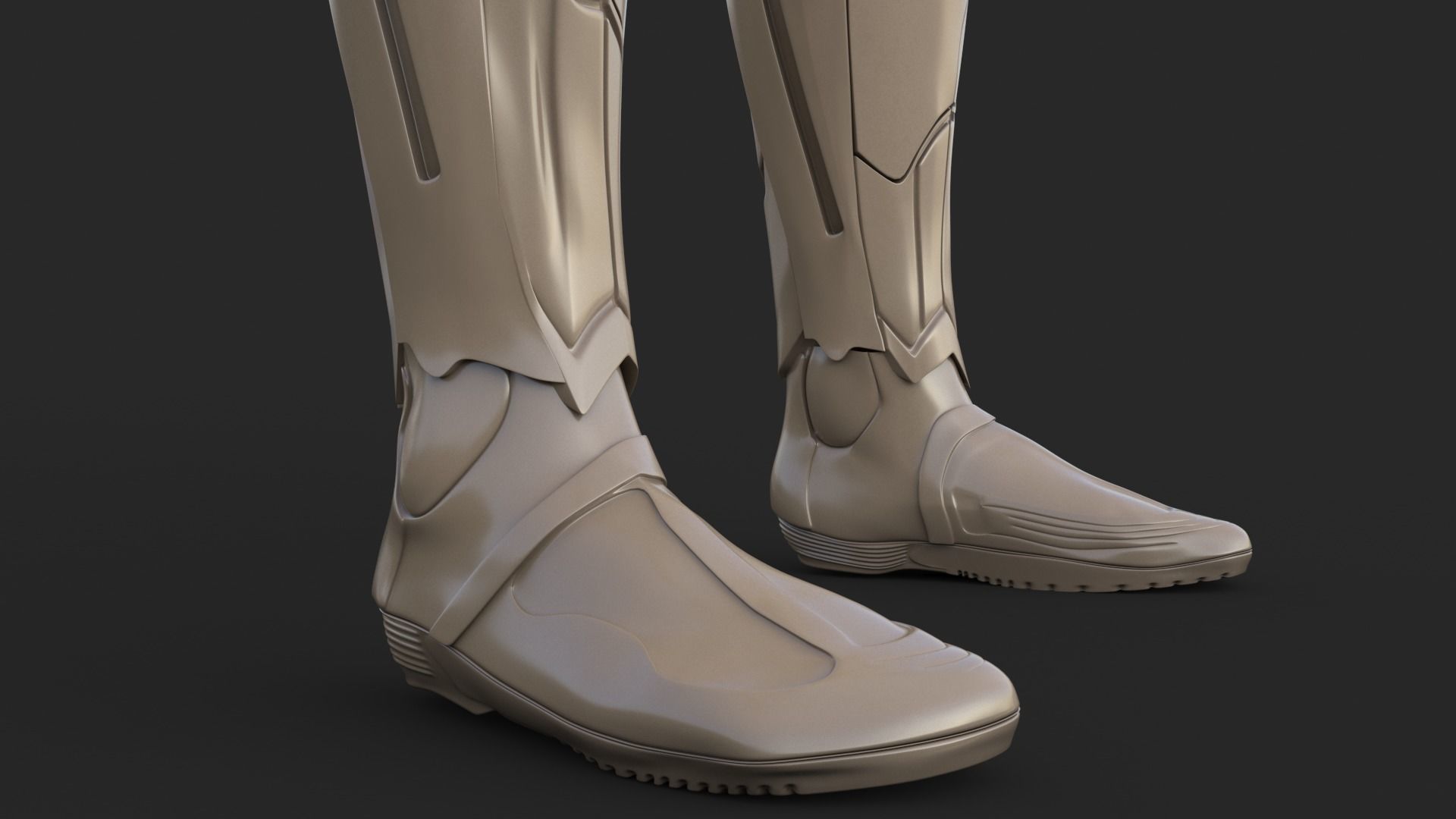 Cyborg Clay Low Poly Low-poly 3D model_18