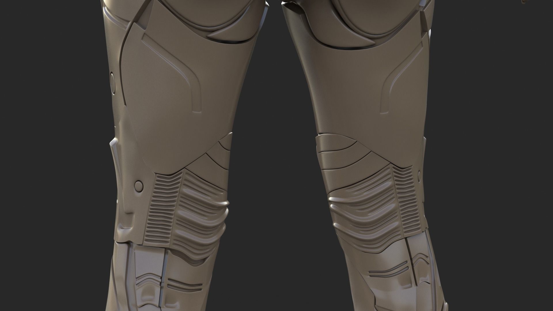 Cyborg Clay Low Poly Low-poly 3D model_28