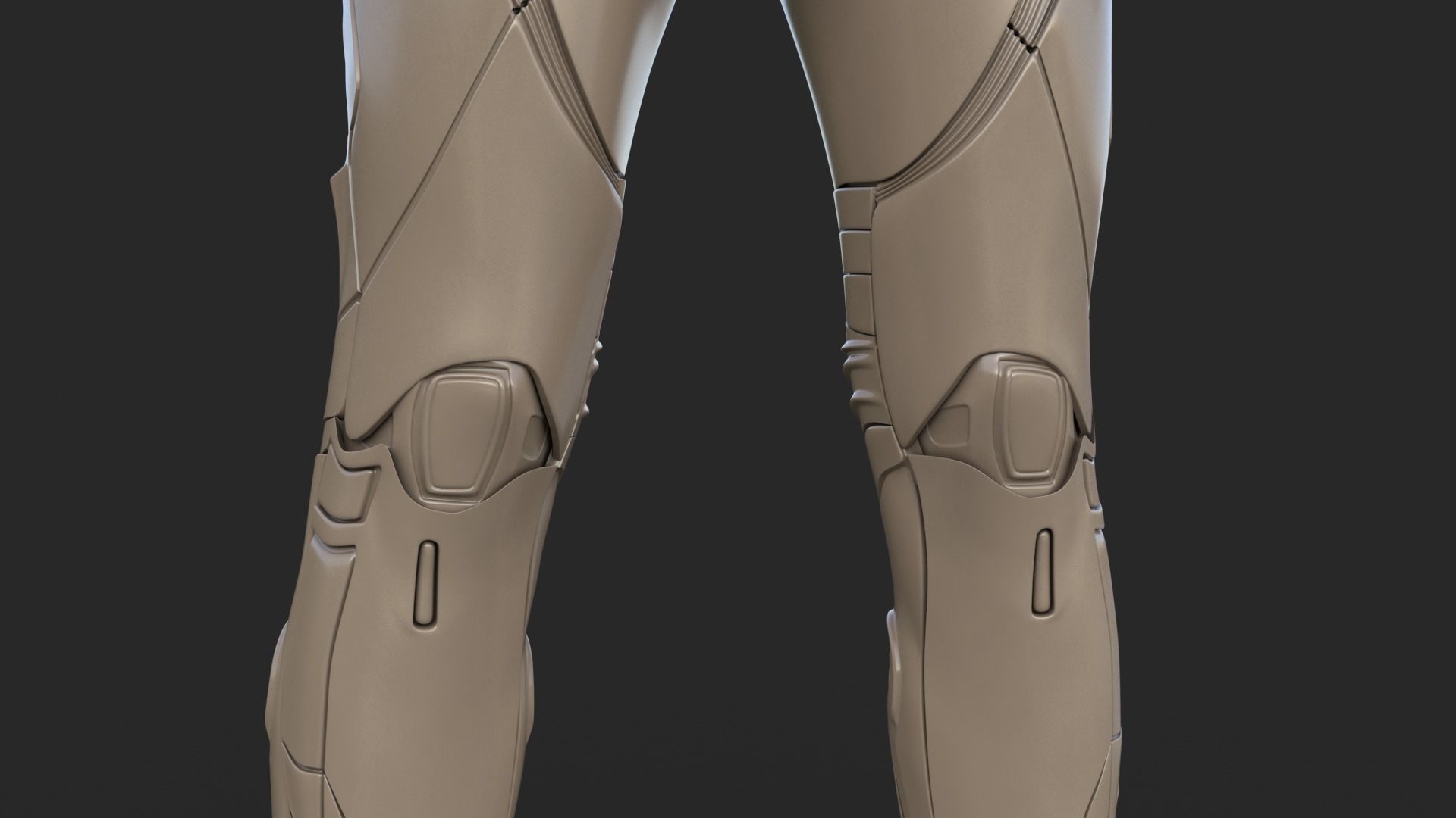 Cyborg Clay Low Poly Low-poly 3D model_16