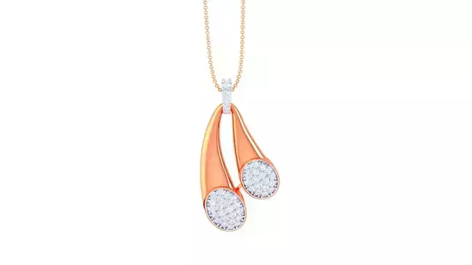 Dual Loop High Jewelry Pendant Earrings Set 3dm stl obj mtl 