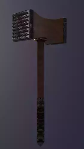 hammer 3d low-poly 3D model game-ready