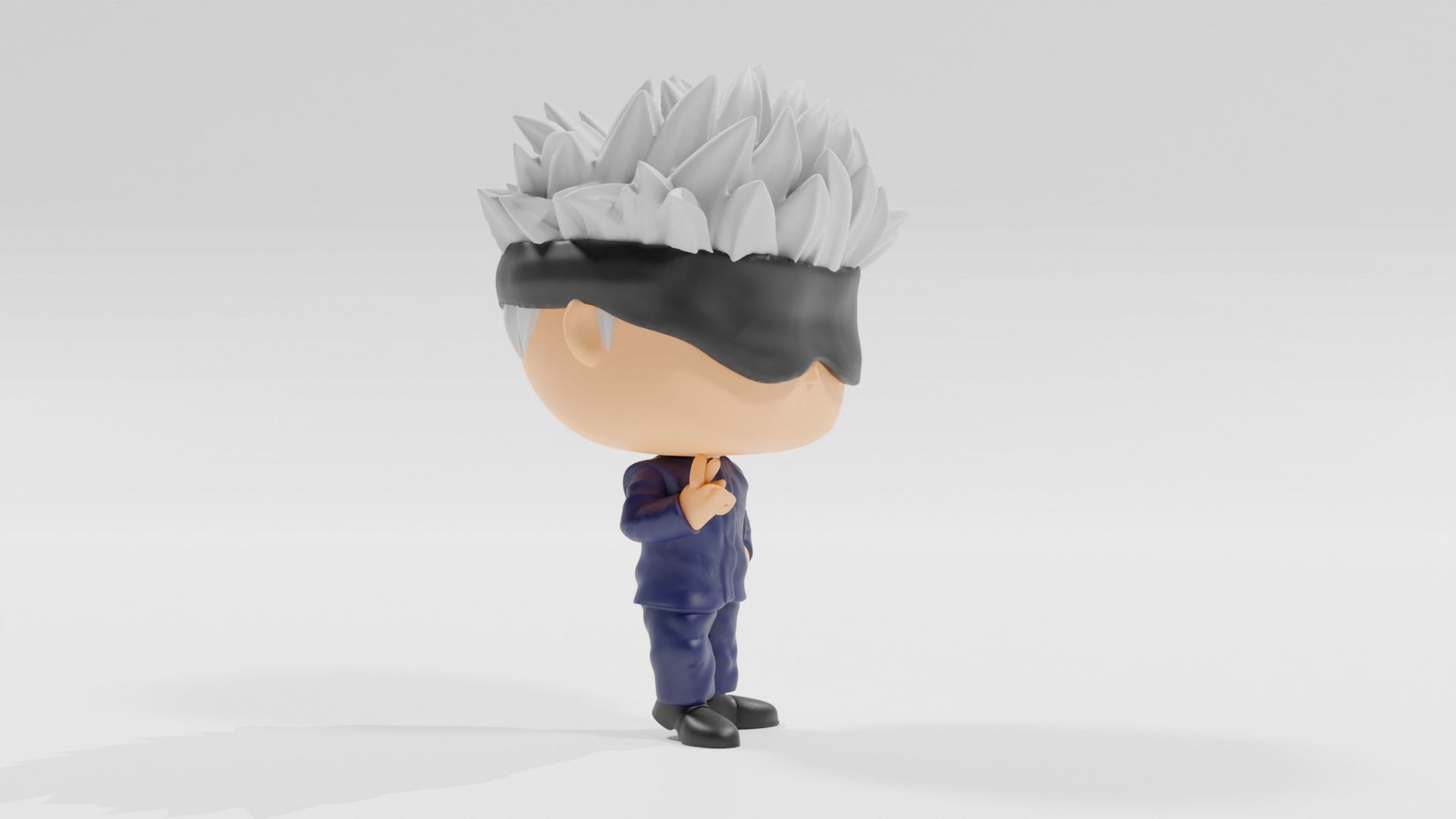 Satoru Gojo funko pop from Jujutsu Kaisen 3D print model_10