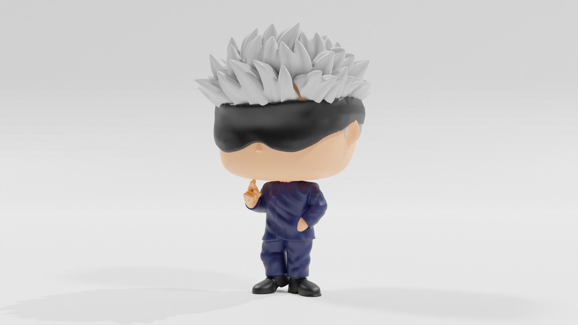 Satoru Gojo funko pop from Jujutsu Kaisen 3D print model_8