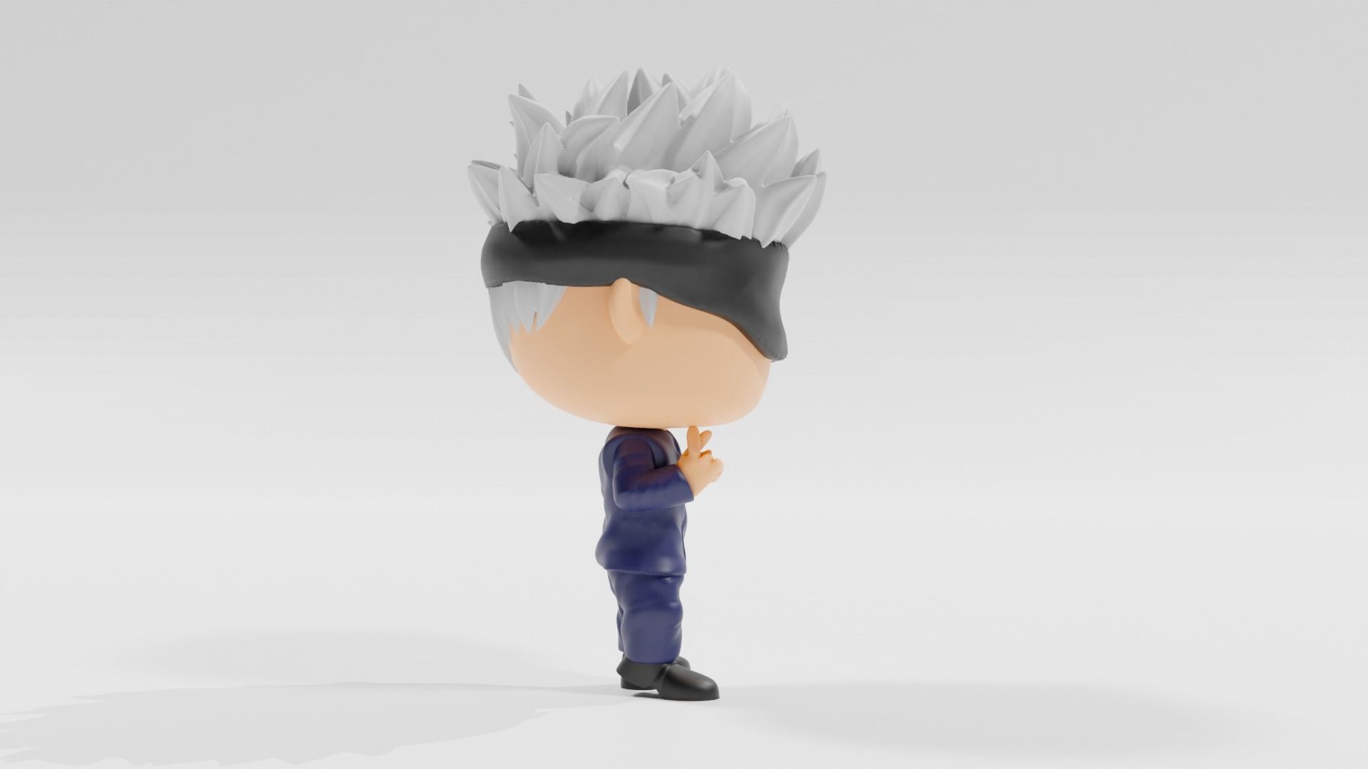 Satoru Gojo funko pop from Jujutsu Kaisen 3D print model_3