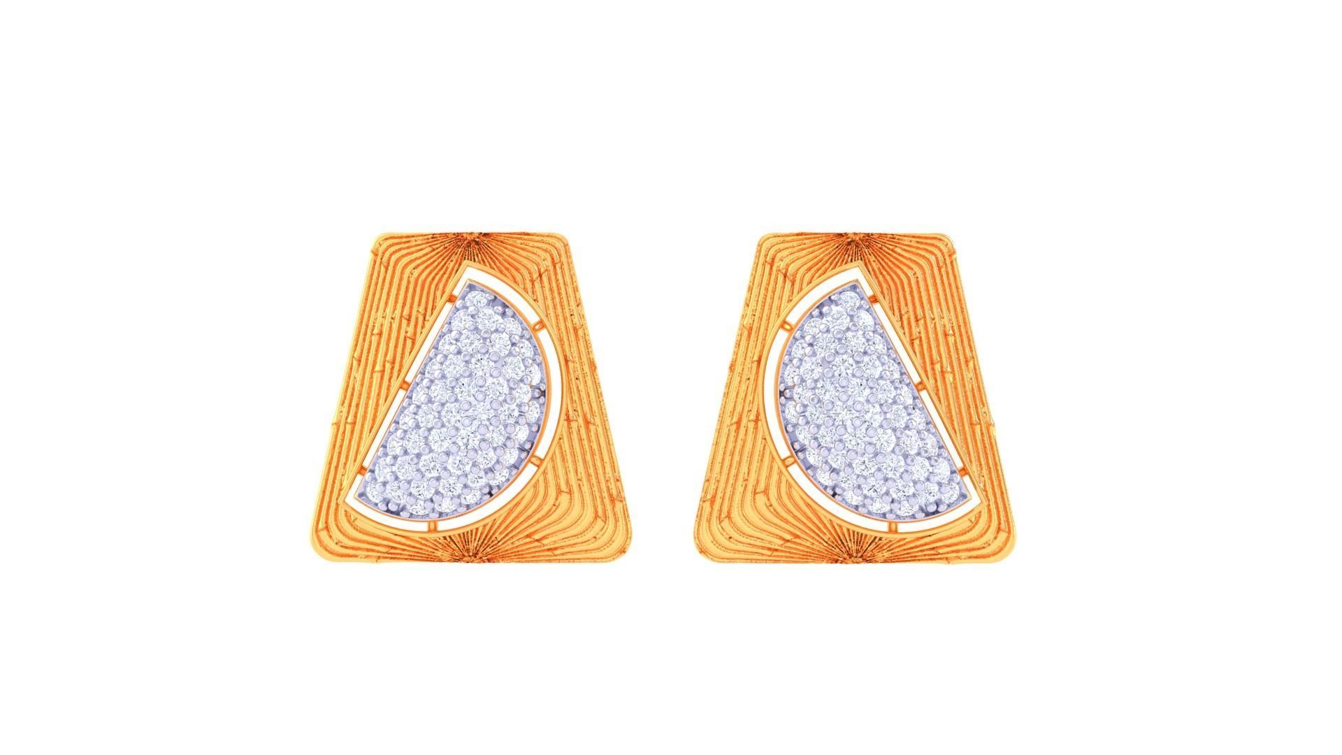 High Jewelry Pendant Earrings Set 3dm stl obj mtl gltf glb  3D print model_10