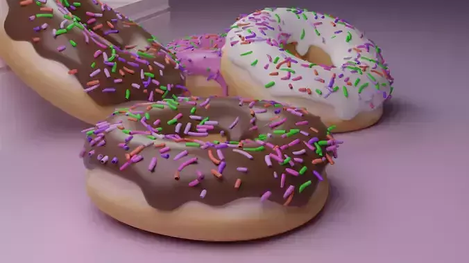 Donut 3D Model 