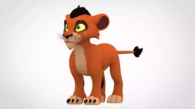 Scar Cub 3D model