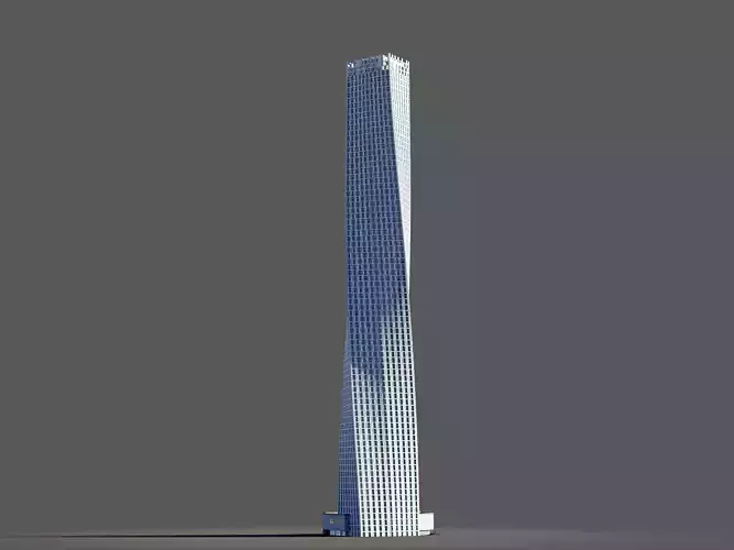 Cayan tower - Dubai marina 3D model