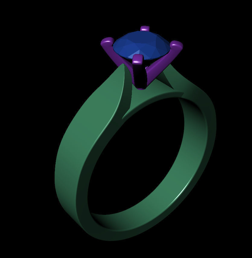 Round 0-75-CT Flat Profile Round Shank Width 3-20mm 3D print model_10