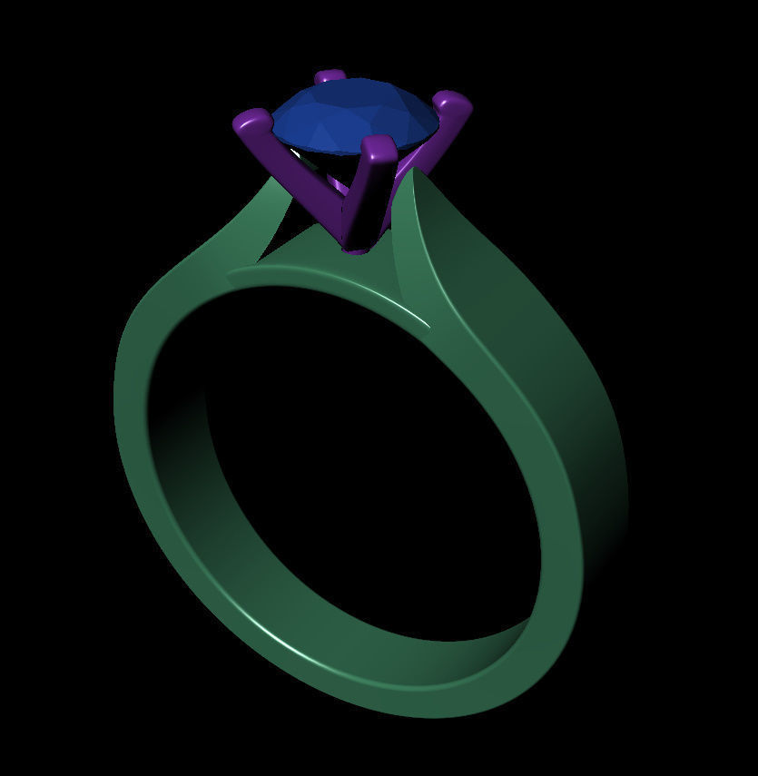 Round 0-75-CT Flat Profile Round Shank Width 3-20mm 3D print model_9