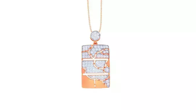 High Jewelry Pendant Earrings Set 3dm stl obj mtl gltf glb 