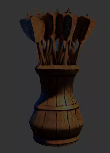 Quiver of Arrows 3D model_0