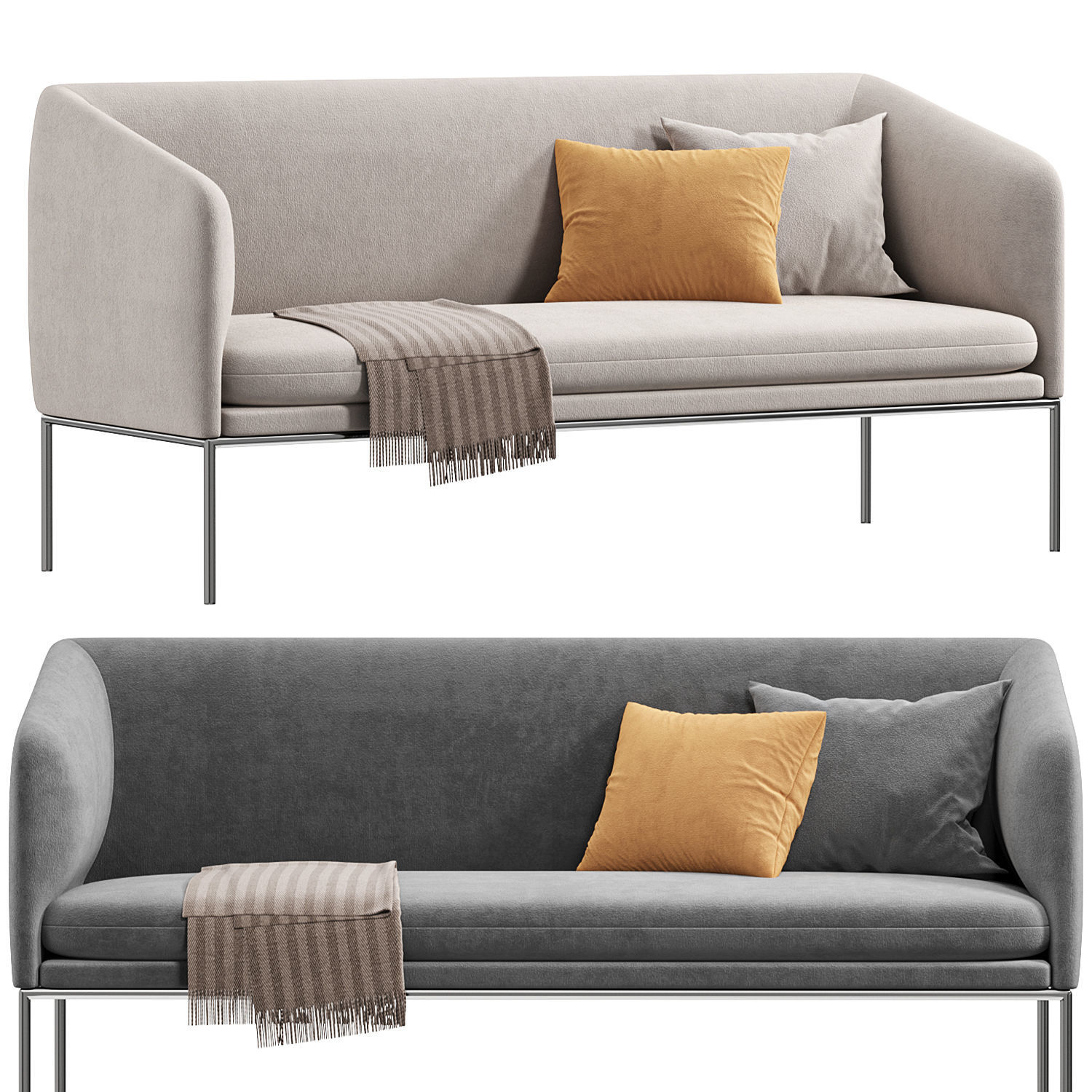 Turn 2 Seat Sofa  3D model_1