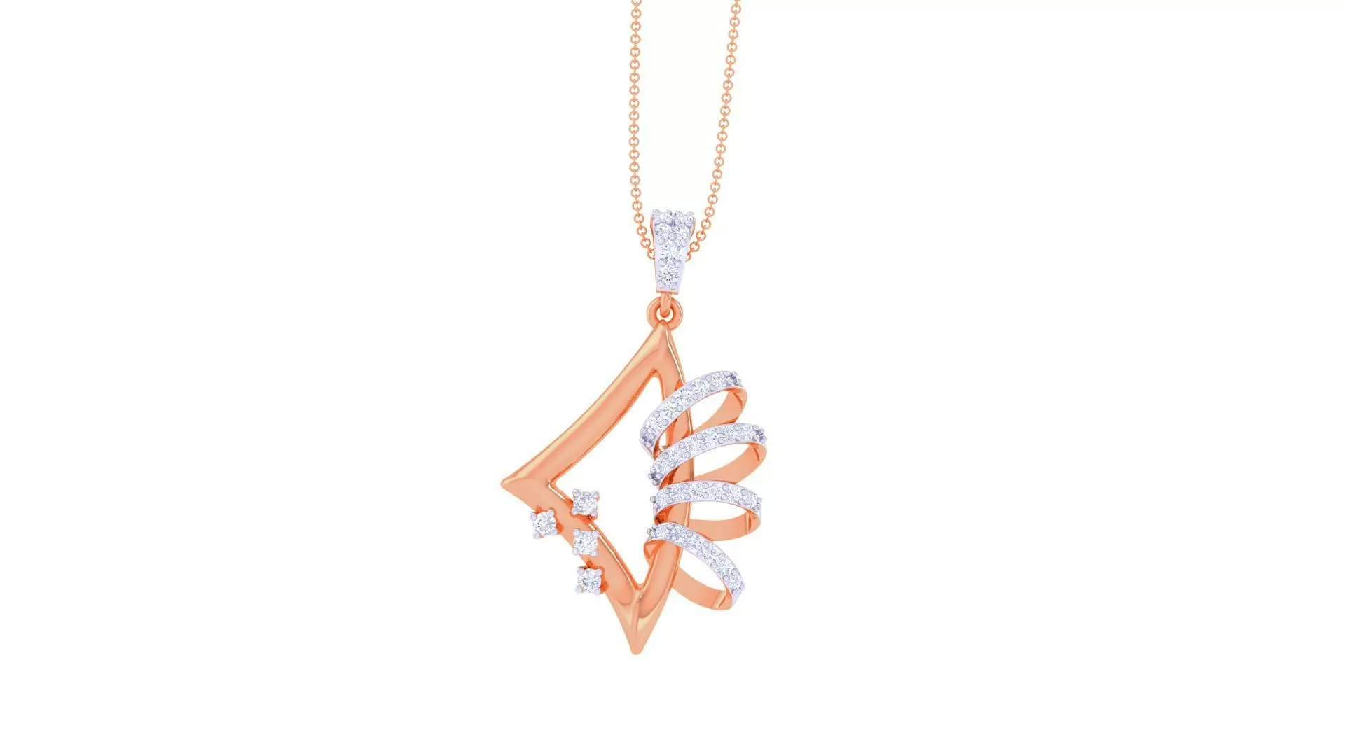 High Jewelry Pendant Earrings Set 3dm stl obj mtl gltf glb  3D print model_0