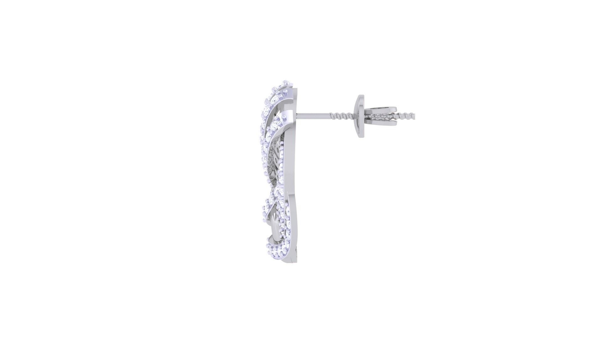 High Jewelry Pendant Earrings Set 3dm stl obj mtl gltf glb 3D print model_13