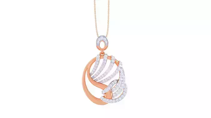 High Jewelry Pendant Earrings Set 3dm stl obj mtl gltf glb 