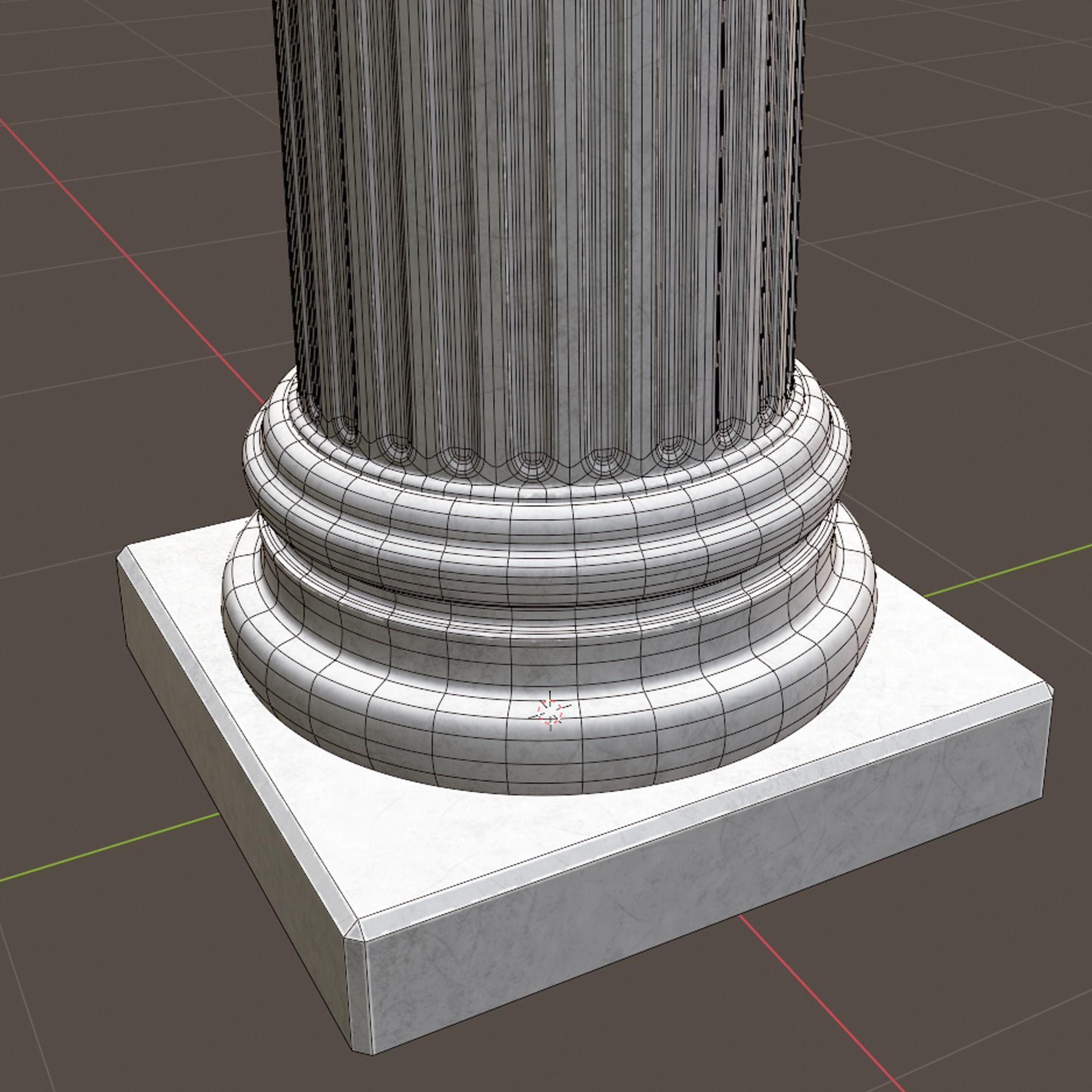 corint column B 3D model_8